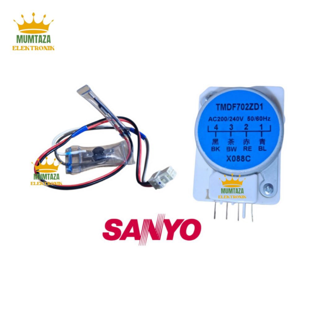 Timer kulkas Sanyo + bimetal kulkas Sanyo / timer kulkas Sanyo + fuse kulkas Sanyo / timer kulkas Sa