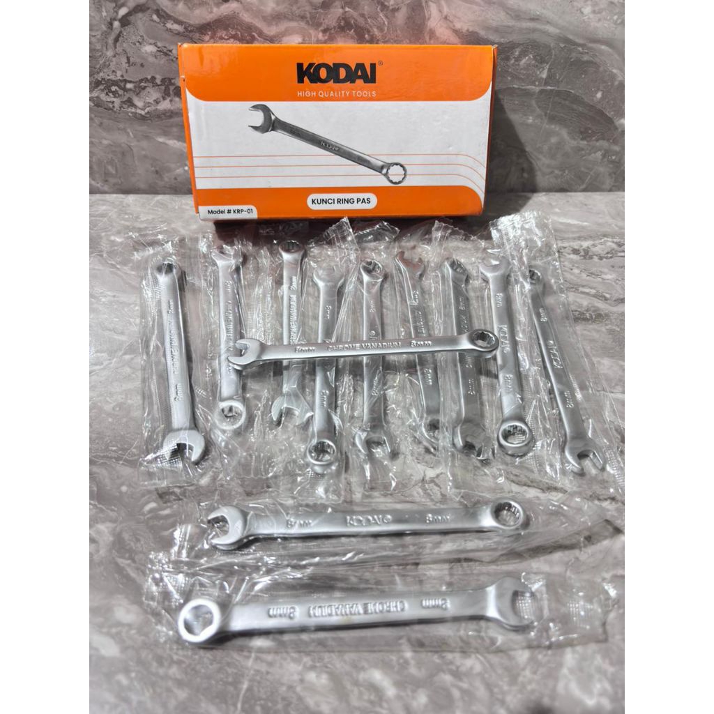 KODAI KUNCI RING PAS 8MM 10MM 12MM 14MM - KUNCI RING PAS SET 8mm 10mm 12mm 14mm MURAH SERBAGUNA