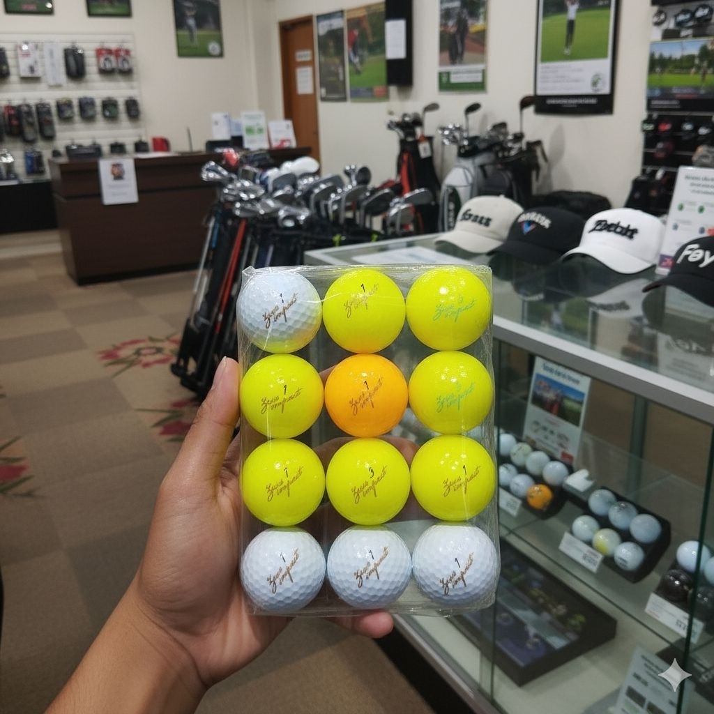 Bola Golf 12 Pcs Zeus Impact by Kasco Grade A super