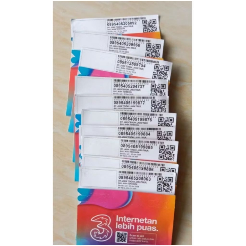 KARTU PAKET TRI 52GB