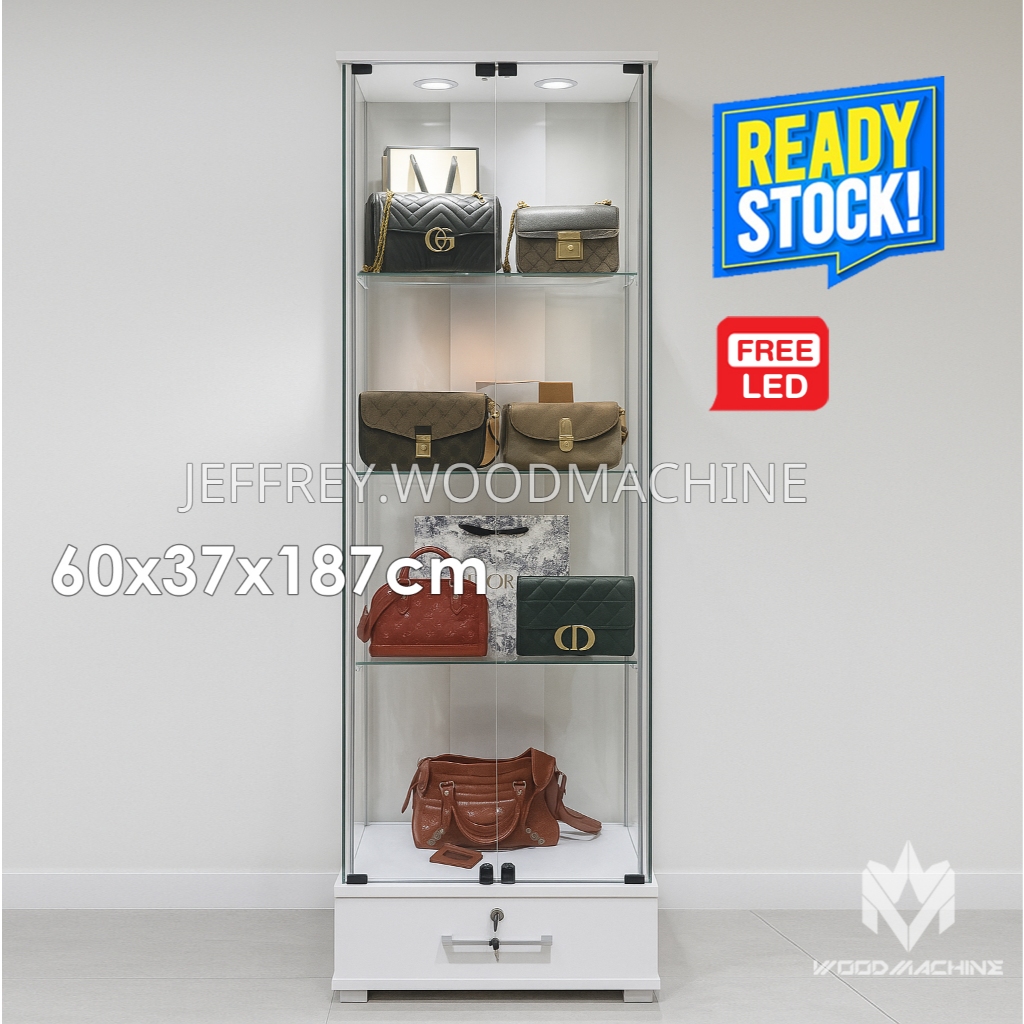 Etalase Kaca Koleksi / Lemari Pajang Kaca Minimalis Modern DX2