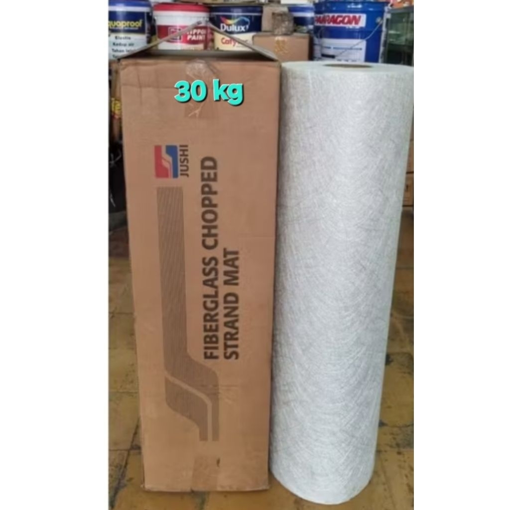 serat fiber matt 200/fiberglass matt 200#1rol segel dos.merk JUSHI.. kurir CARGO