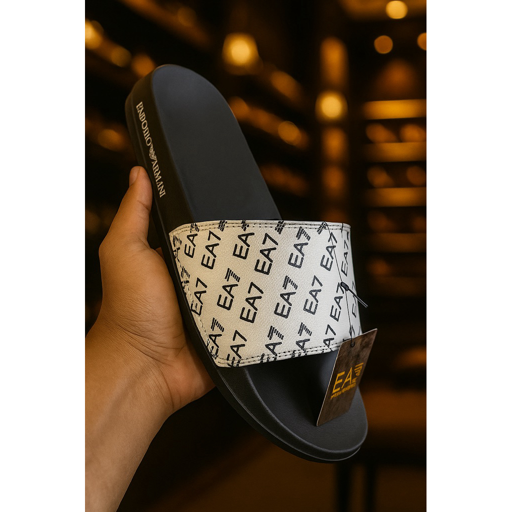 Sandal armani slip on premium Sandal pria masa kini