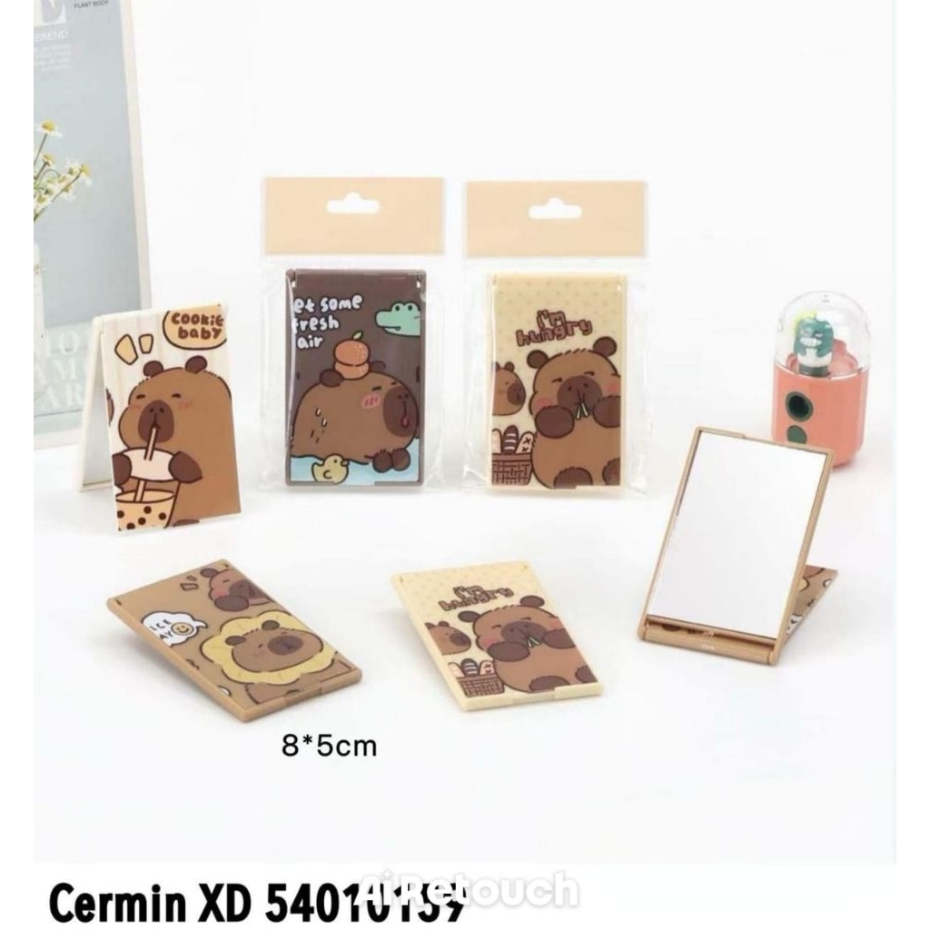 KACA LIPAT KECIL MINI | CERMIN LIPAT KARAKTER MURAH | CERMIN KACA TRAVELING