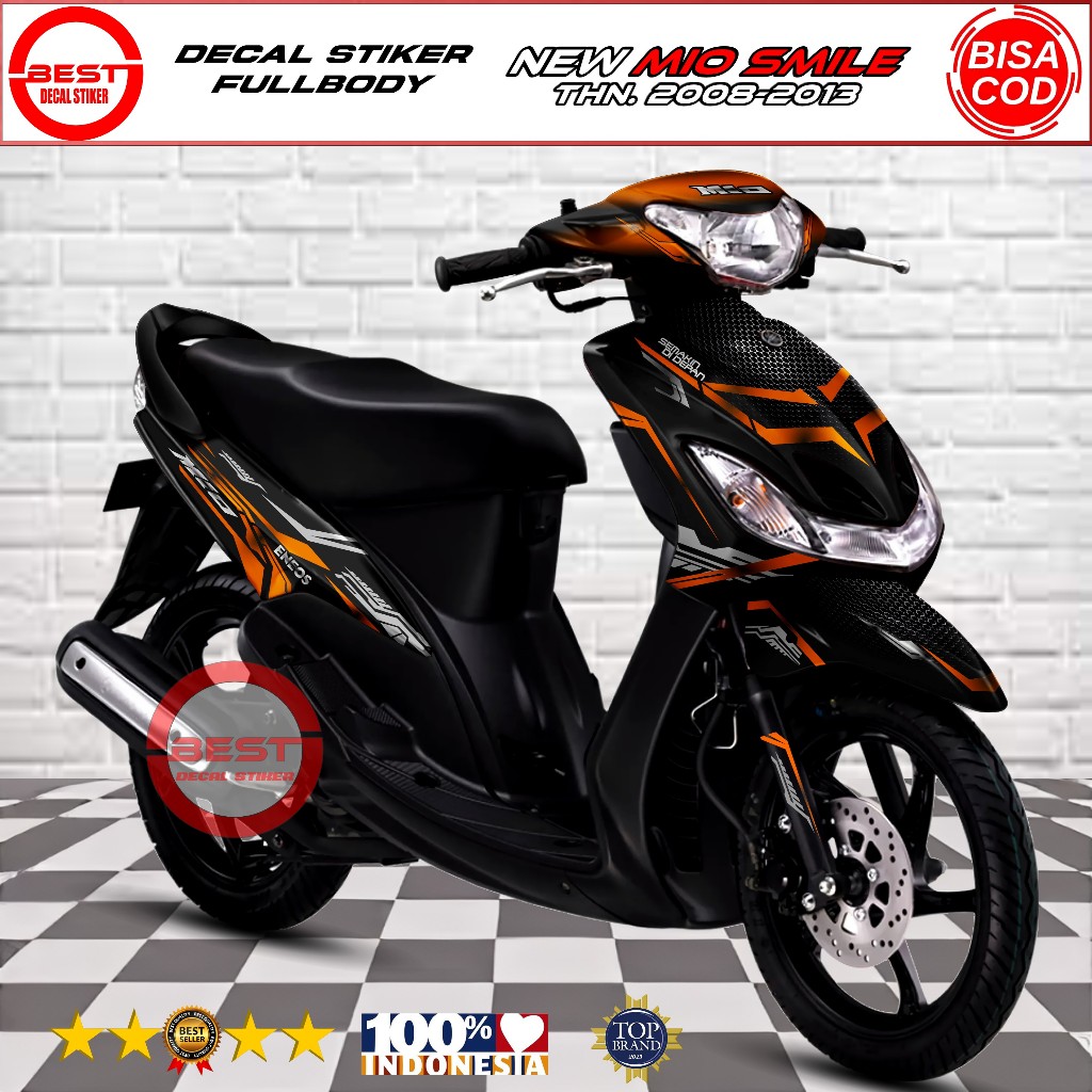 Decal Mio Smile Full Body Stiker Mio Smile Full Body Striping Mio Smile Variasi Decal Mio Smile