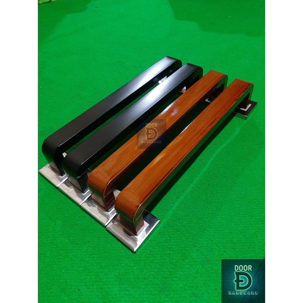 handle tarikan pintu motif gawang polos panjang 35cm/45cm/60cm bahan stainless steel bisa plus kunci