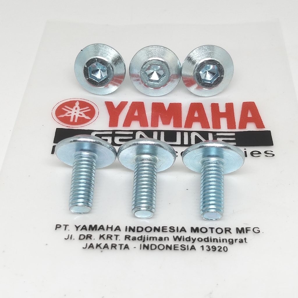 Baut dek Mio semi probolt baut dek bordes injekan kaki Mio sporty Mio smile 5tl 6 pcs