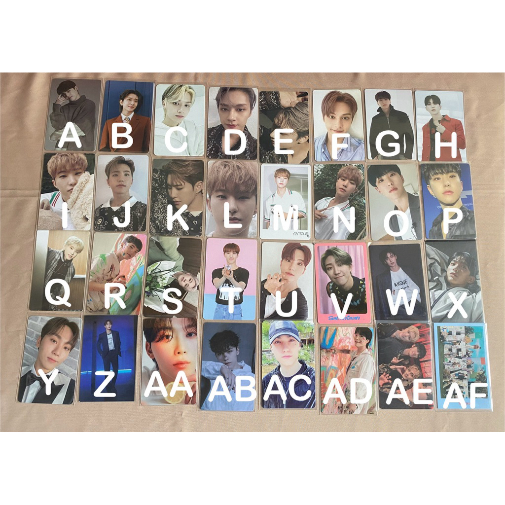 READY Official Photocard Seventeen Scoups Joshua Jun Hoshi The8 Dokyeom Seungkwan Vernon Dino Dicon 