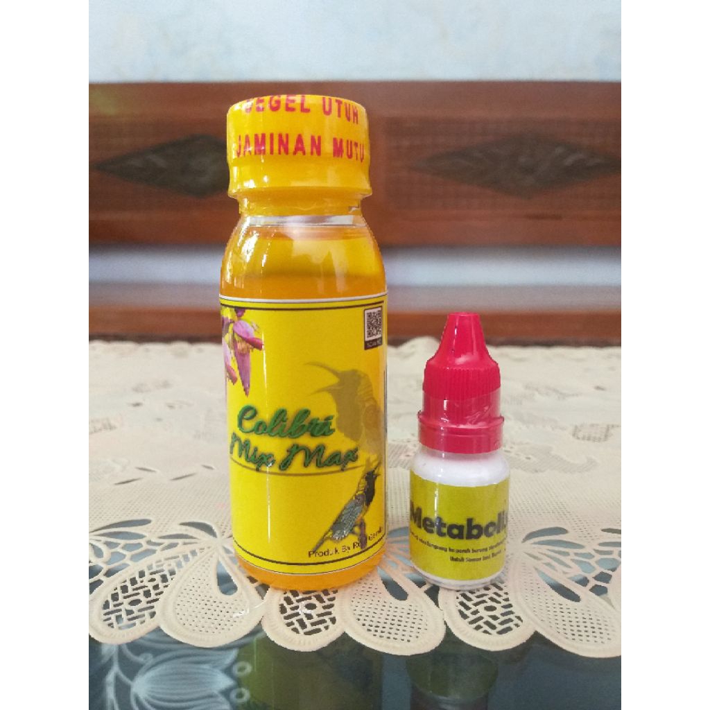 BUNDLING (MIX-MAX & METABOLISME RG+) Colibri Vitamin Pakan Suplemen Burung Kolibri