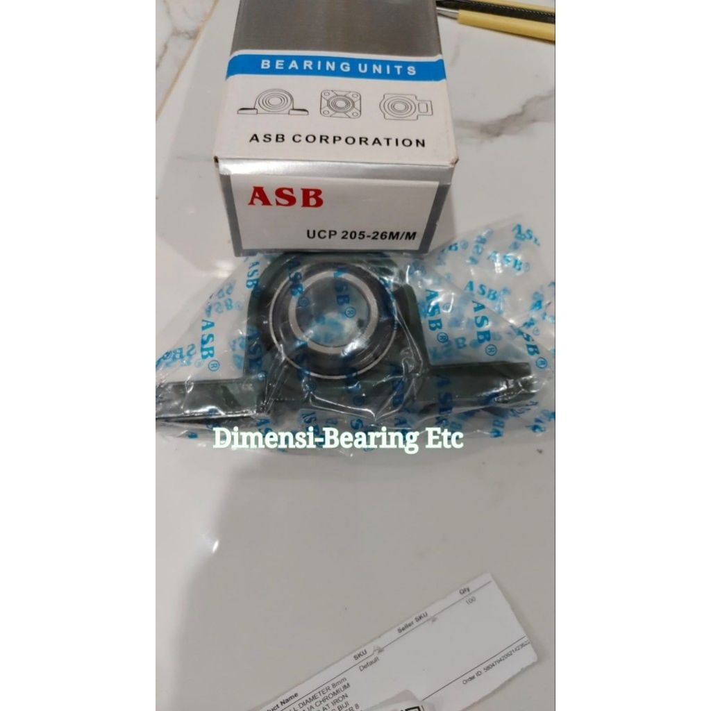 UCP 205-26MM PILLOW BLOCK BEARING DIAMETER AS 26MM