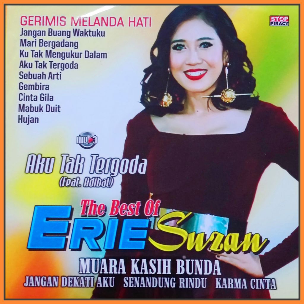 Kaset MP3 Lagu Dangdut ERIE SUZAN - KRISTINA - CICI PARAMIDA - INUL DARATISTA Album 4in1
