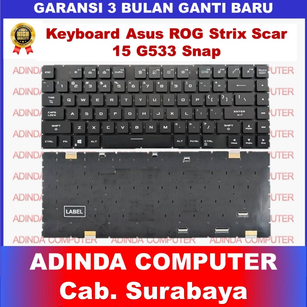 Keyboard Laptop Asus ROG Strix Scar 15 G533 G533Q G533Z G533QM G533QR G533QS