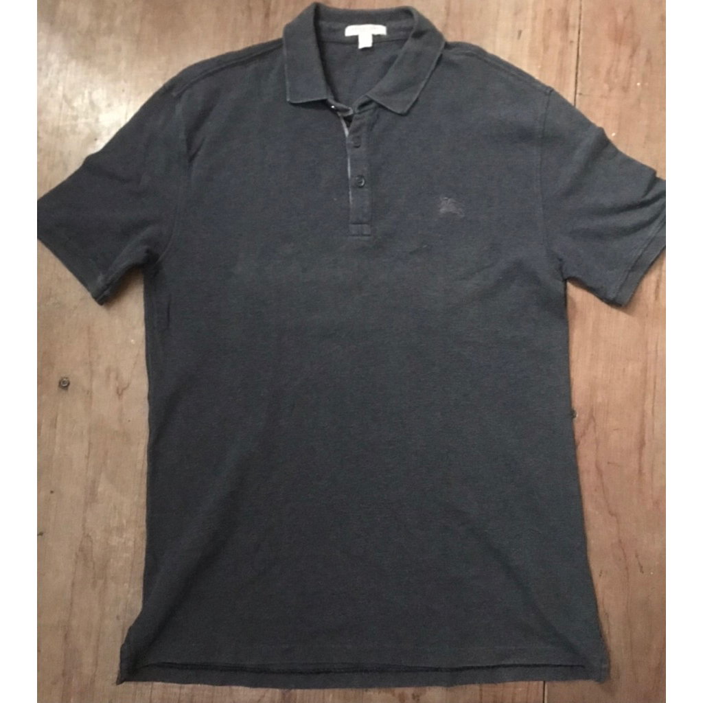 Burberry brit luxurt polo shirt pria kaos kerah pria atasan pria