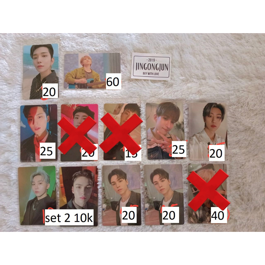 (HARGA BELUM PACKING) Seventeen svt pc photocard attacca pob bene op2 carver carat ver album hmv jos