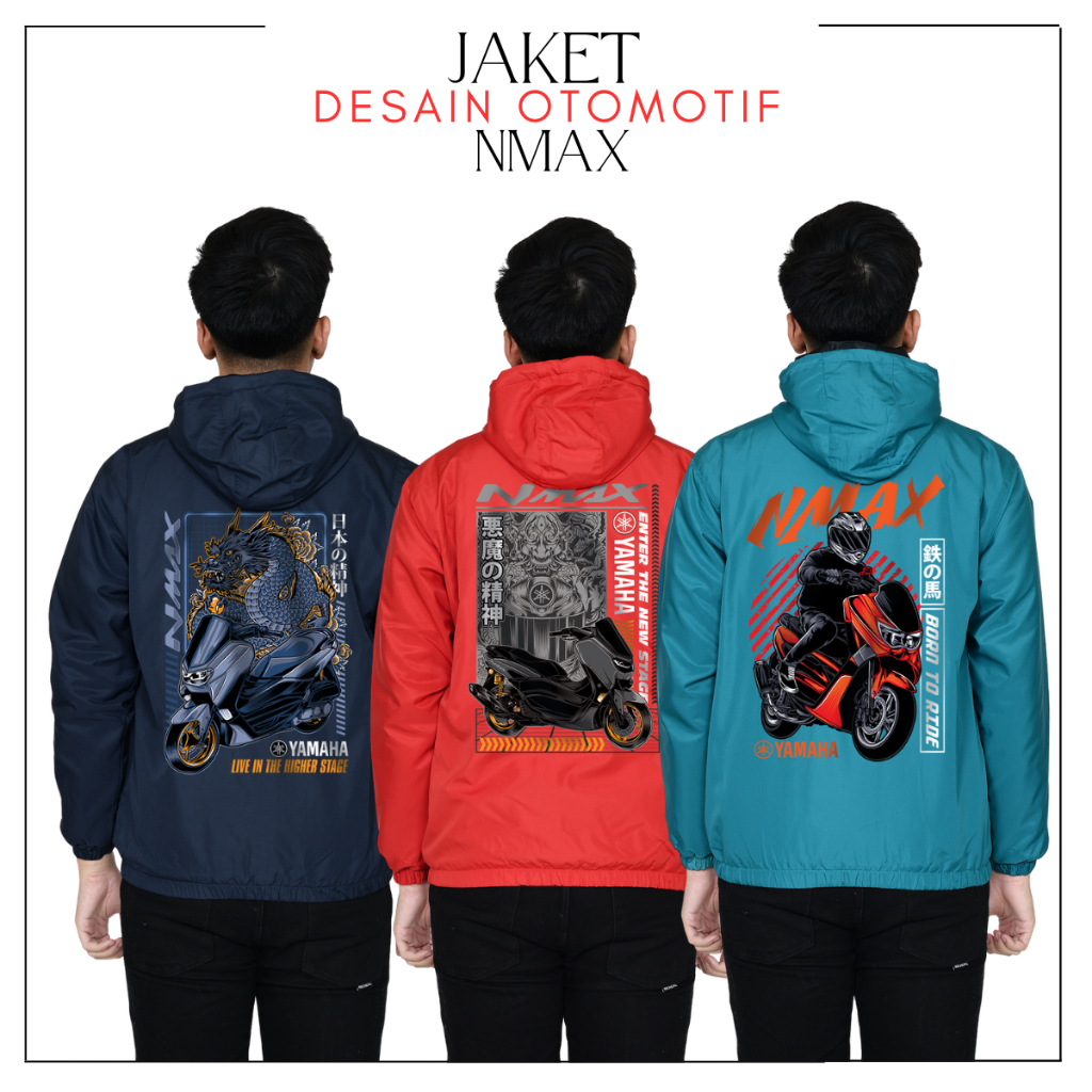 JAKET WINDBREAKER NMAX SERIES ELEGAN| WINDBREAKER | UNISEX | OUTDOOR | PRIA WANITA | NMAX
