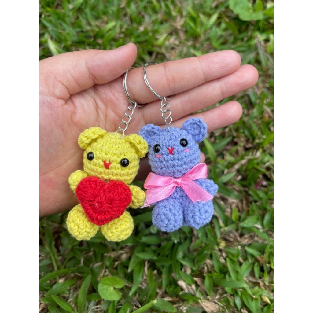 gantungan kunci | hiasan accessories tas rajut handmade rajutan bali