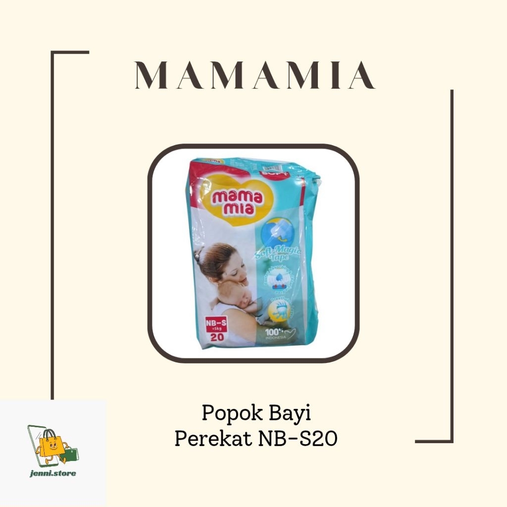 Mamamia Popok Bayi, Mamamia Diapers, (PEREKAT NEW BORN), (CELANA S, M, L, XL)