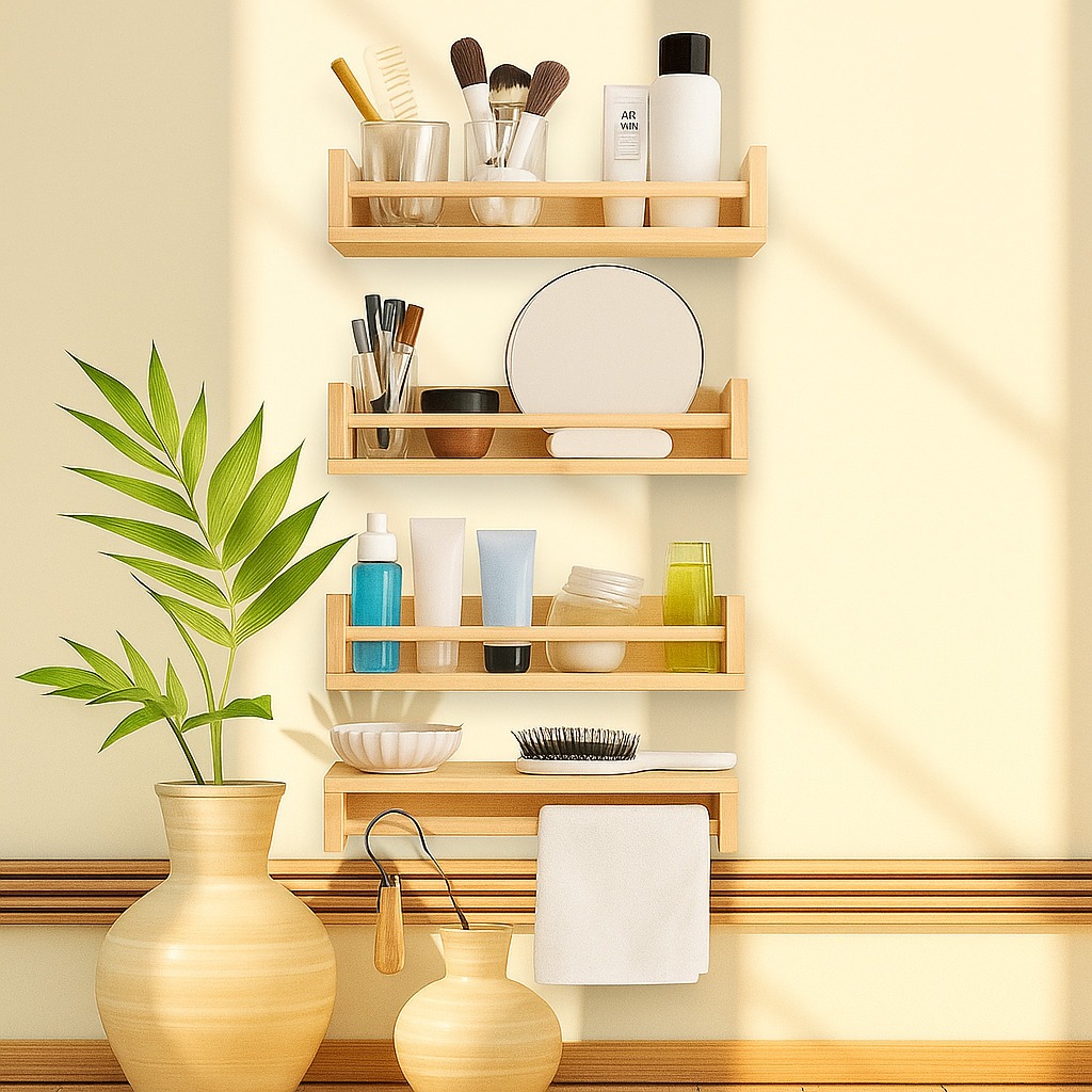 Rak Dapur Gantung Minimalis Serbaguna – Rak Bumbu Dapur Dinding Estetik Modern