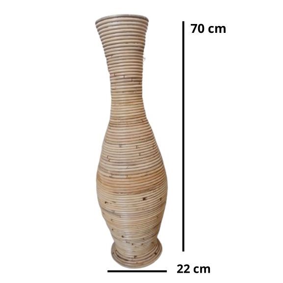 Gucci Rotan/Guci anyaman Rotan/Vas Bunga Guci, 40 CM 70 CM