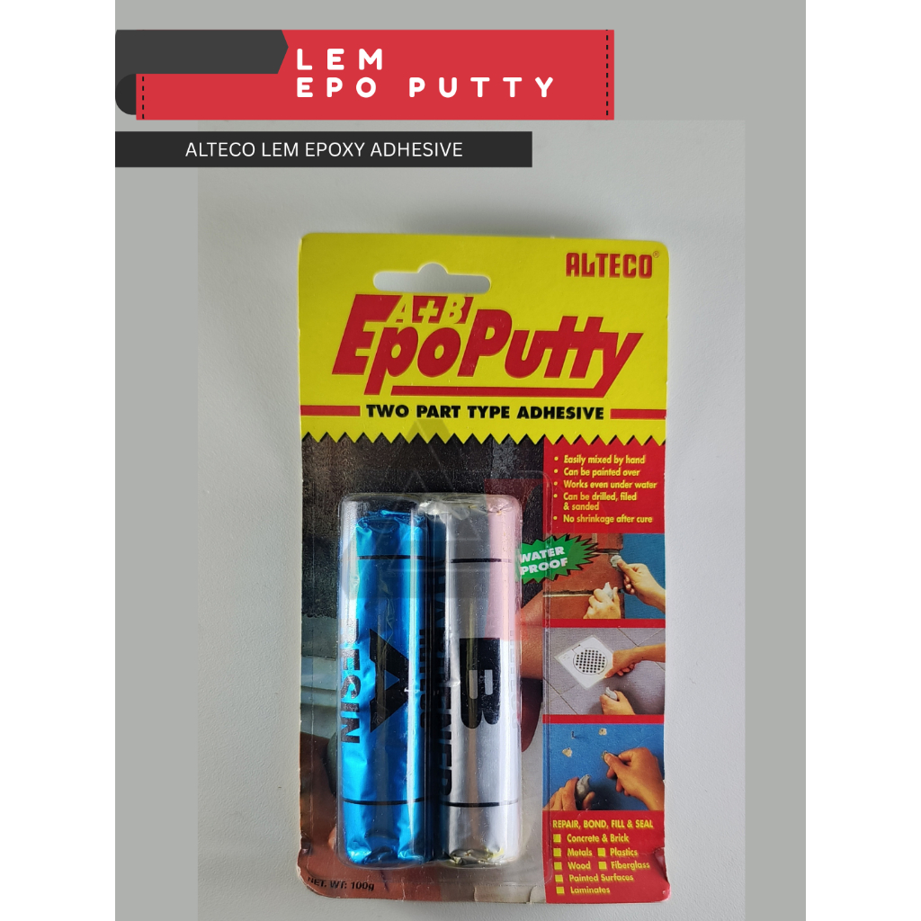 Lem epoxy epo putty alteco lem kapal lem porting tahan panas untuk mesin pipa plastik kapal perahu