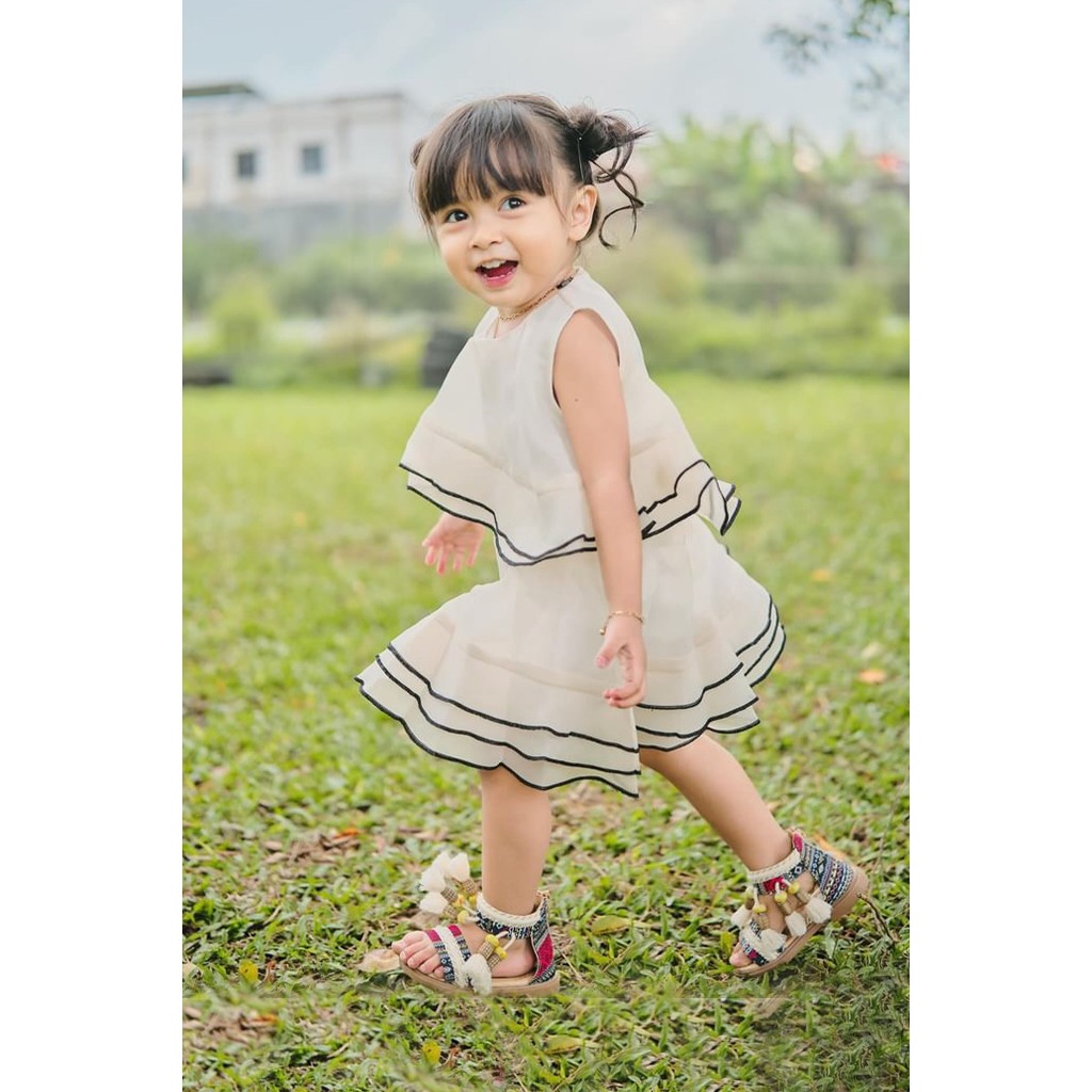 MODELANO KIDS FLUME DRESS