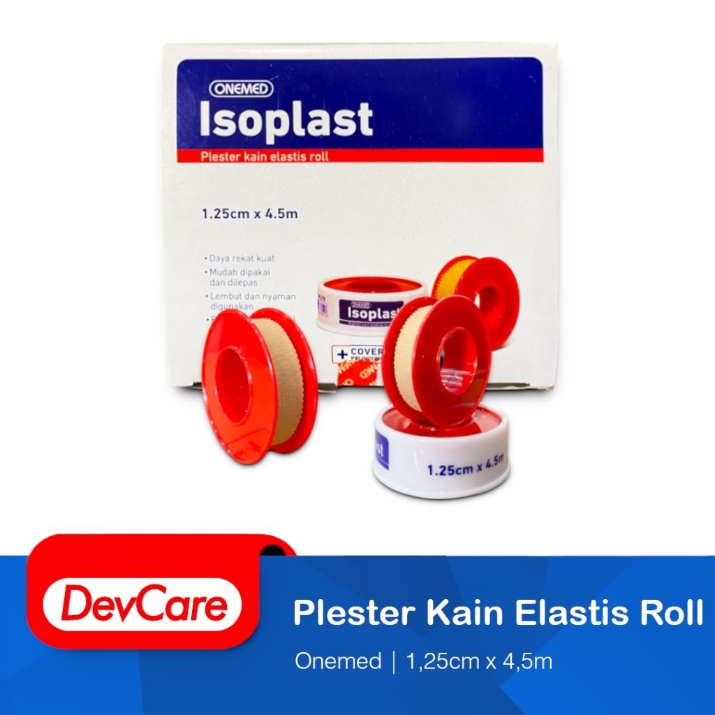 Plester Kain Elastis Rol Isoplast ONEMED Plester Perban Sejenis Leukoplast