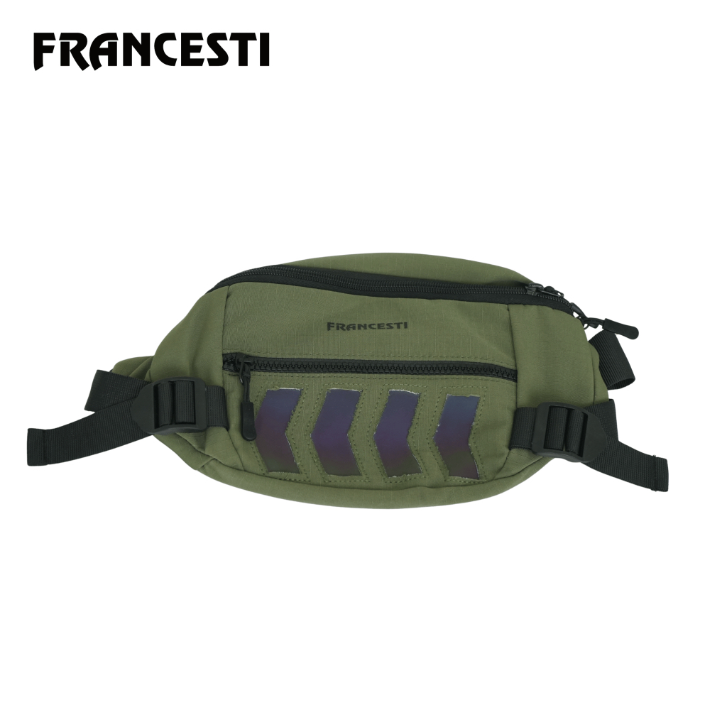 Francesti Tas selempang Pinggang Pria/Wanita Waterproof 724 Waist Bag,Crossbody