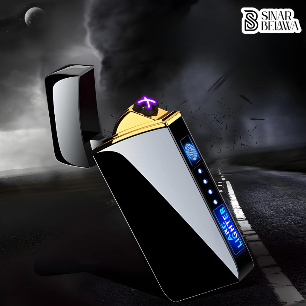Korek Api Elektrik Plasma Pulse Arc Lighter LED