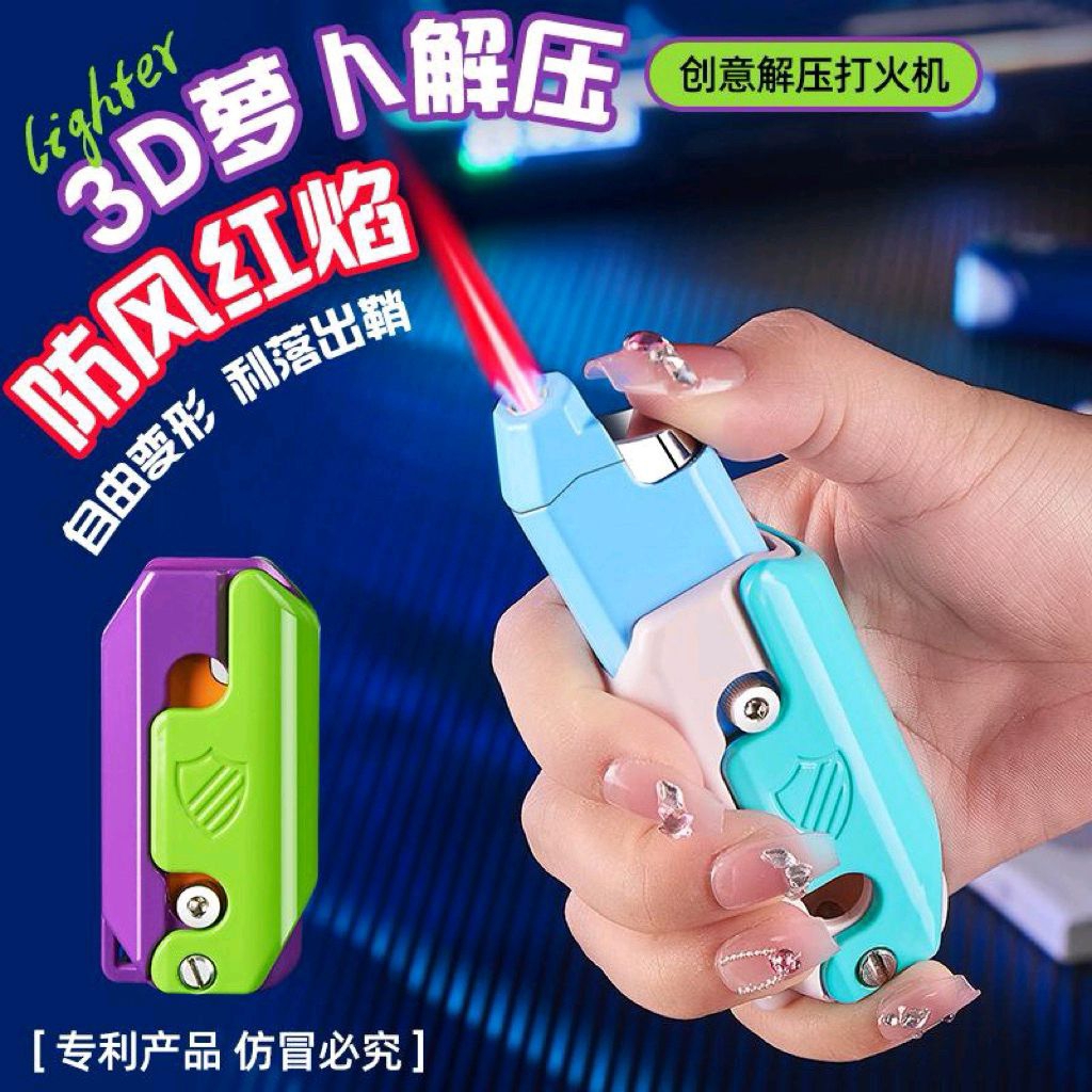 Bigfire Mancis Korek Api Model Pisau Mainan Buka Tutup