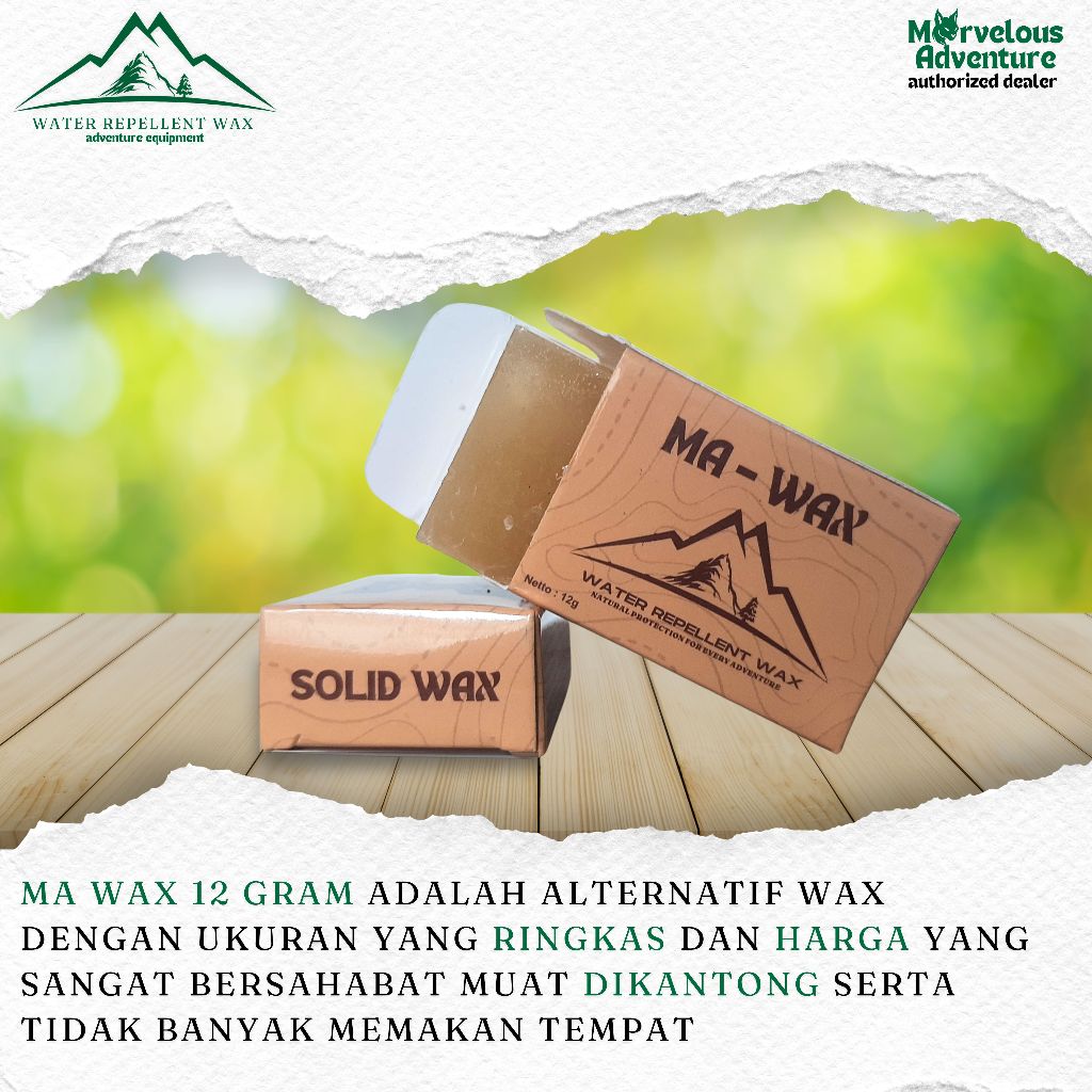 MARVELOUSWAX12grm Water Repellent,Celana Gunung,Barbour, Kanken, Kaipak,Greenland Wax Not Fjallraven