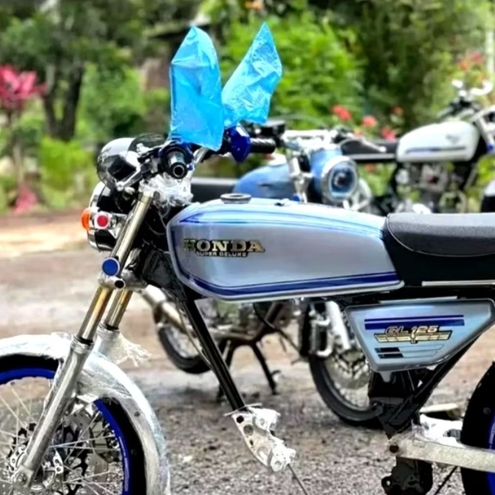 Striping Lis GL 100 GL Cepek GL 125 Biru Sticker Lis Decal Standard Original Honda GL 100 GL Cepek