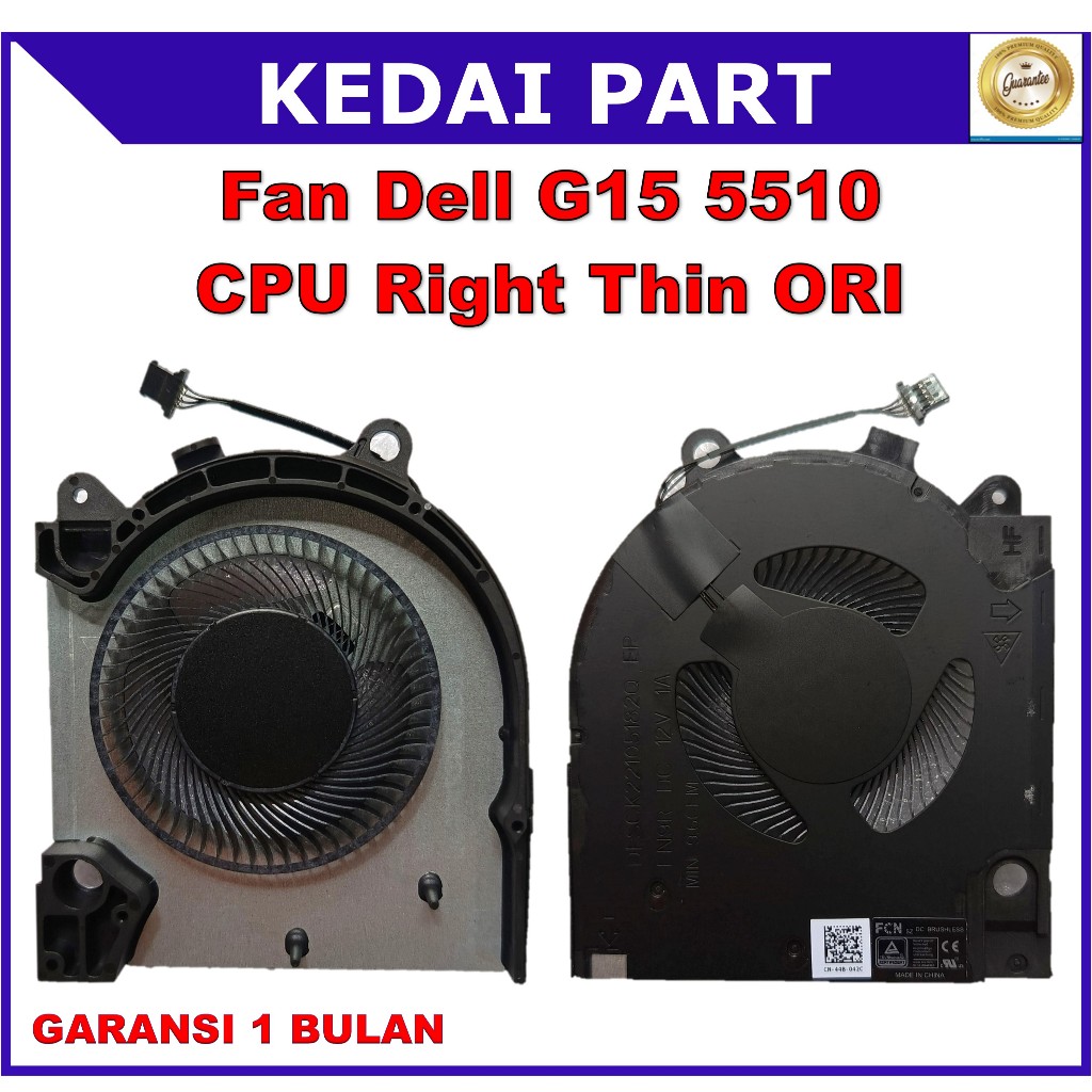 Fan Dell G15 5510 G15 5511 G15 5515 RTX3050 RTX3060 RTX3070 CPU ORI