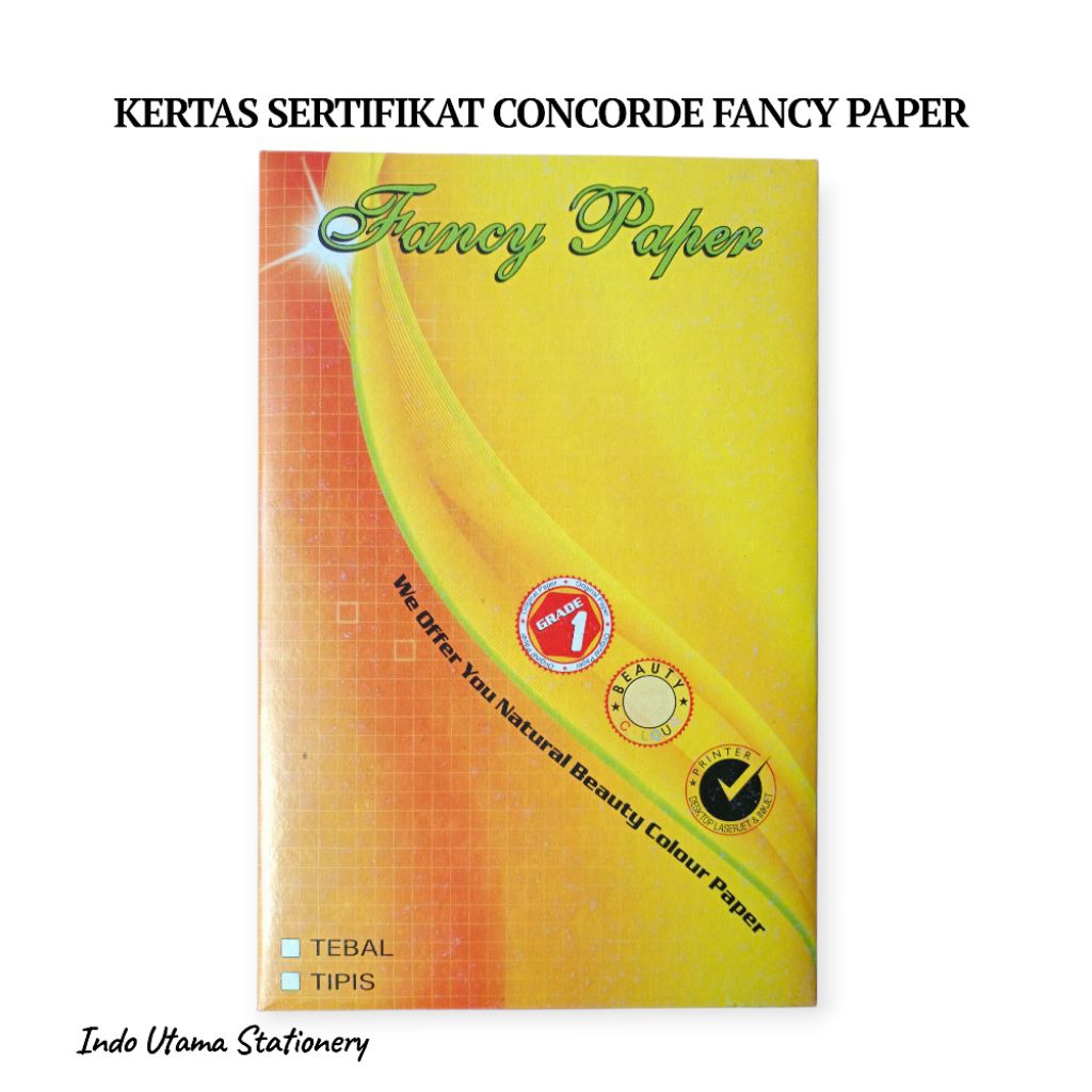 KERTAS SERTIFIKAT CONCORDE FANCY PAPER