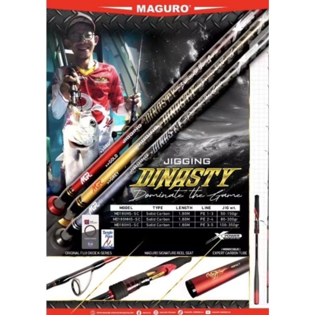 JORAN PANCING MAGURO DINASTY SOLID CARBON FUJI ORIGINAL