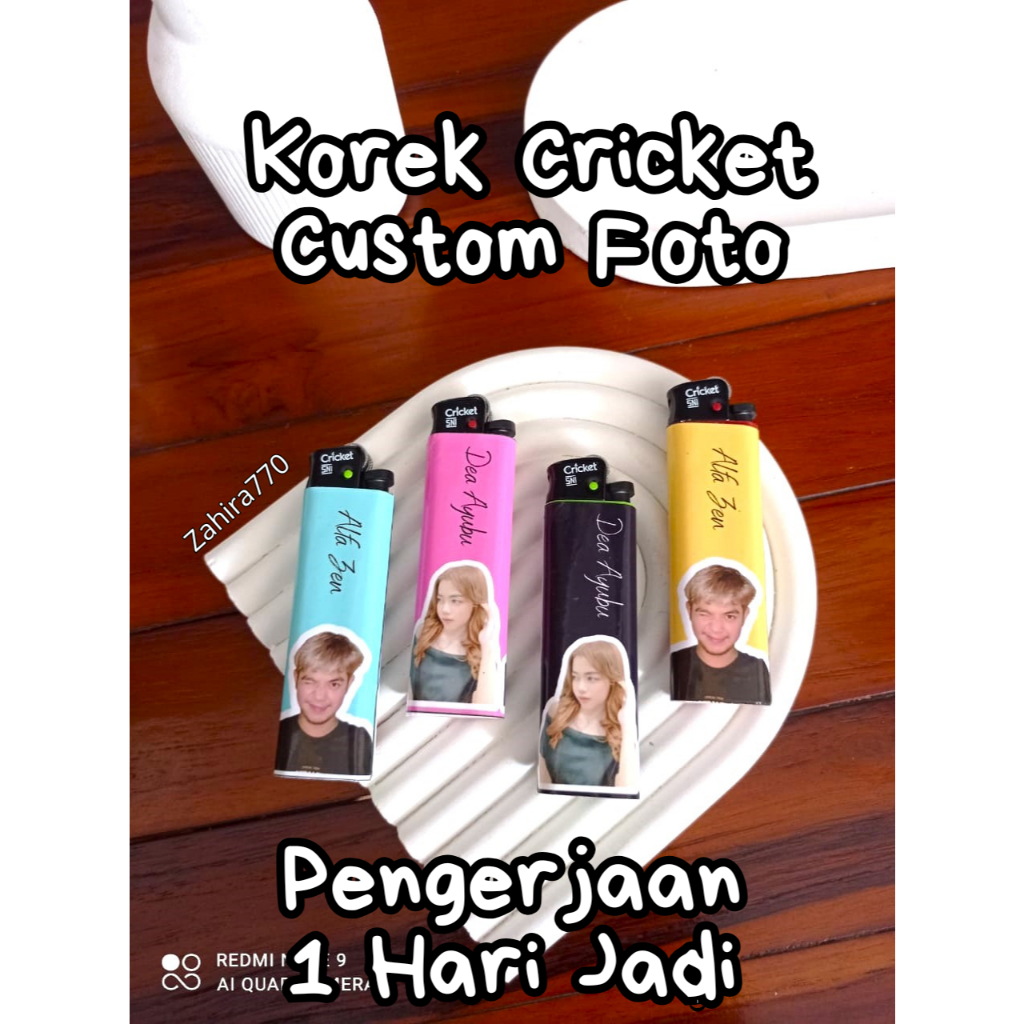 Korek Api Bara Custom Foto Sendiri Unik Tahan Lama || Korek Api Bara Custom Bebas Desain Anti Air