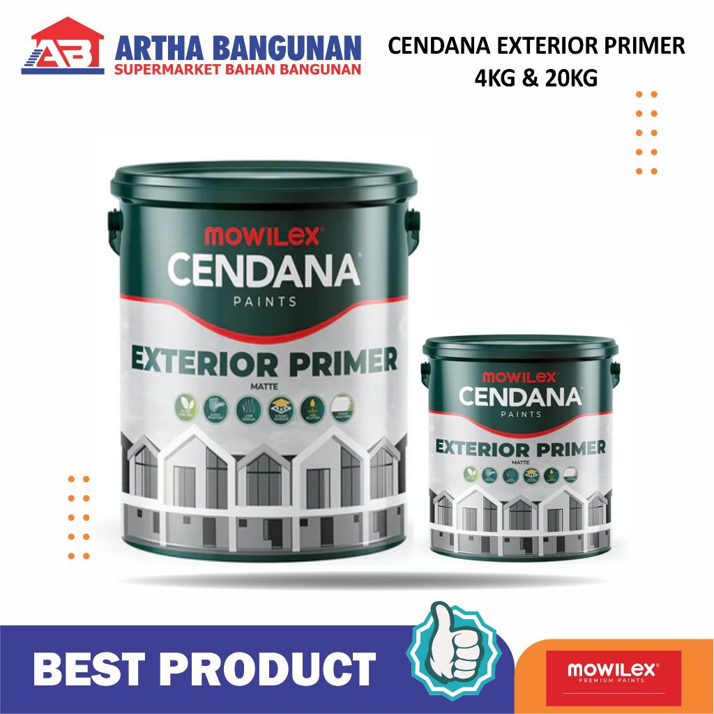 MOWILEX CENDANA EXTERIOR PRIMER COAT CAT DASAR 4KG & 20KG
