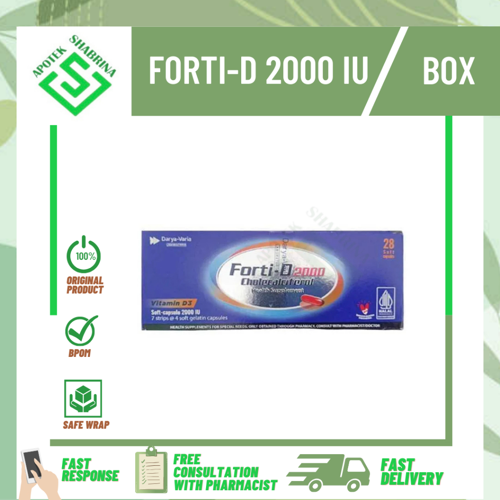 FORTI-D FORTI D 2000 BOX ISI 28 suplemen vitamin d