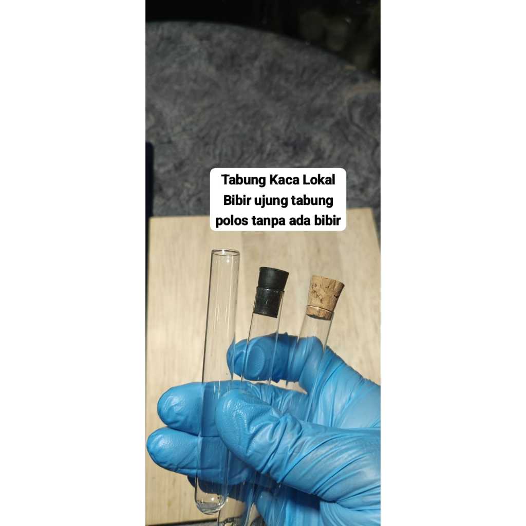 tabung reaksi 12mm x 100 mm test tube tabung kaca lokal dan pyrex