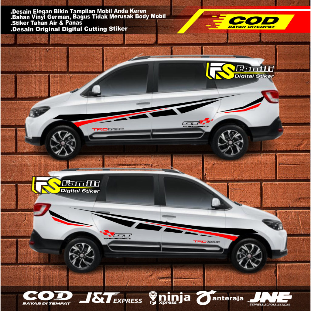 Stiker Mobil Wuling Confero Sticker Cutting Wuling Confero Terbaru