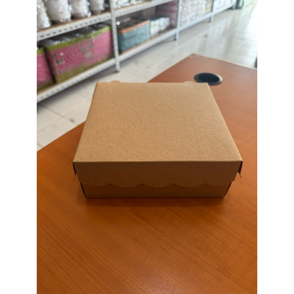 Kotak nasi polos/Kotak Nasi Kraft/Dus Nasi/Snack Box polos