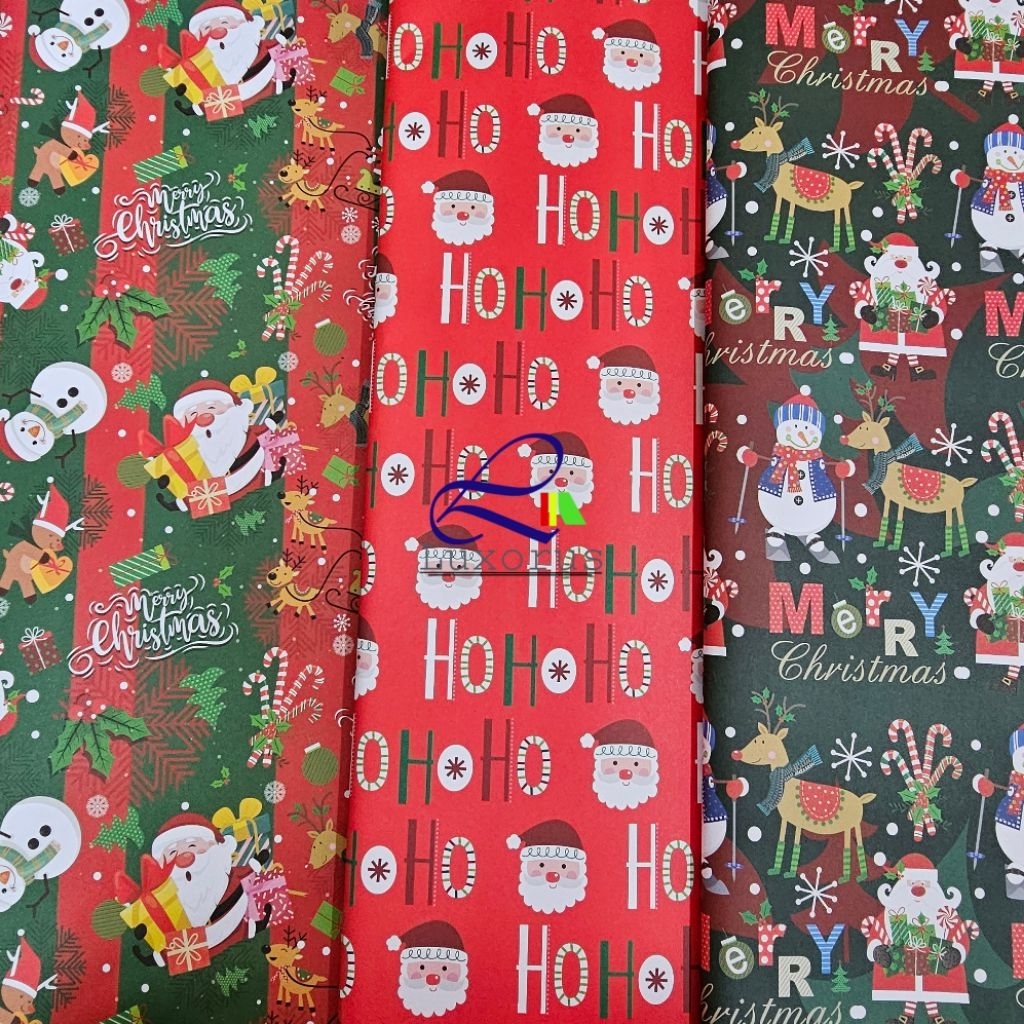 Kertas Kado Natal Christmas