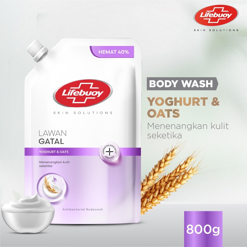 LIFEBUOY SABUN MANDI CAIR YOGHURT REFILL 800G