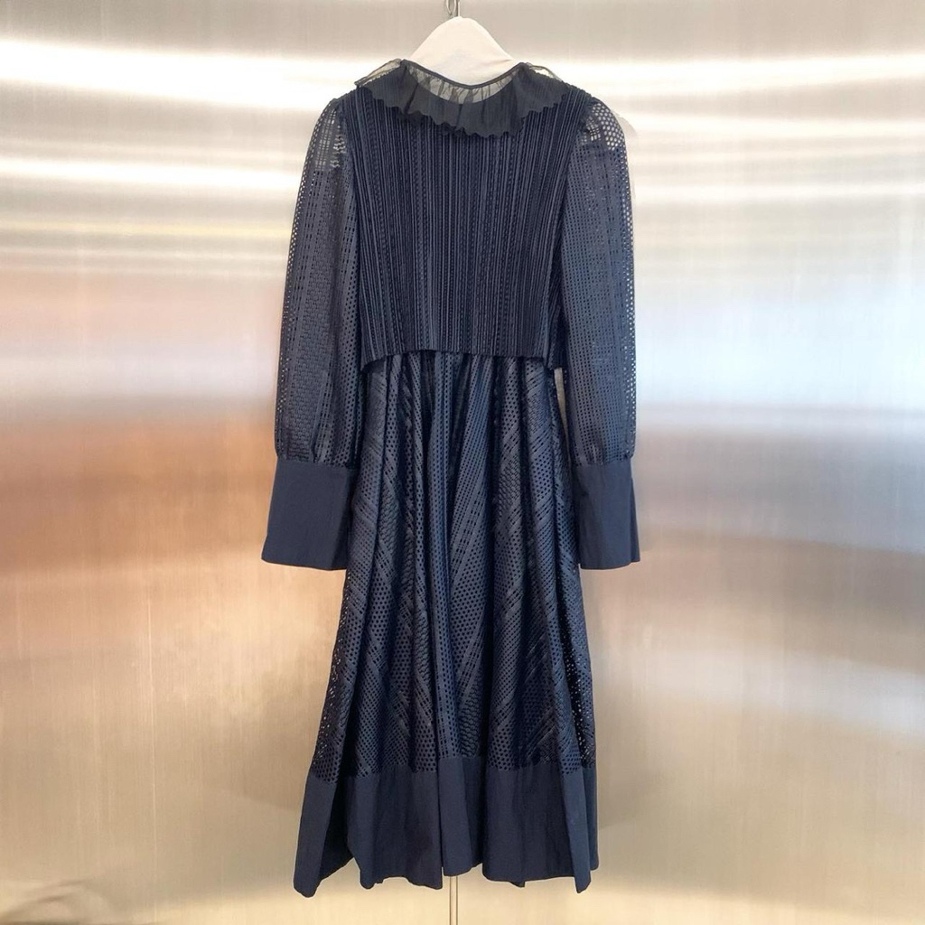Private Eyes - Julien David Navy Dress