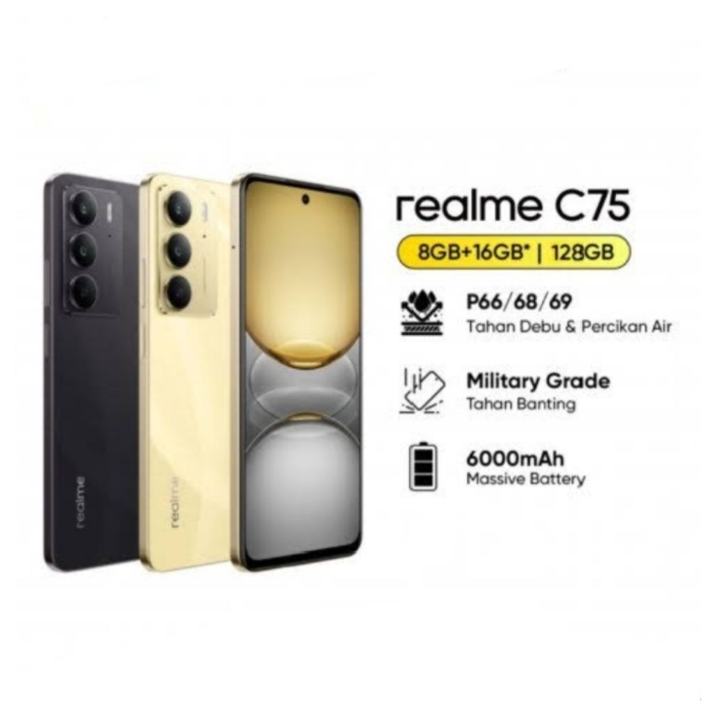 HP REALME C75 8/128 GB - RELMI C 75 RAM 8GB ROM 128GB GARANSI RESMI