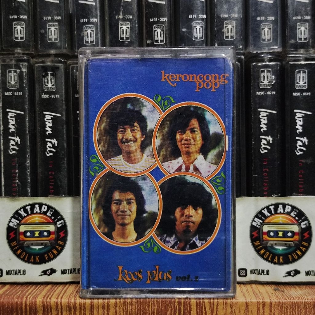 Kaset - Koes Plus - Pop Keroncong Vol 1 - Radio Tape - Kaset Pita - Radio - Pemutar Kaset - Retro - 
