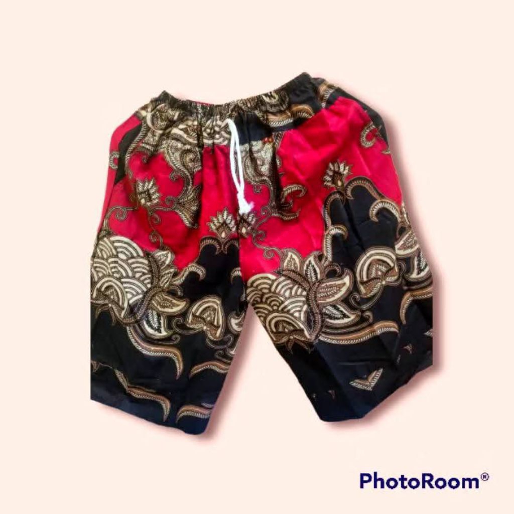 Ready Celana boim batik jogja pendek dewasa  Jumbo (Big Size)