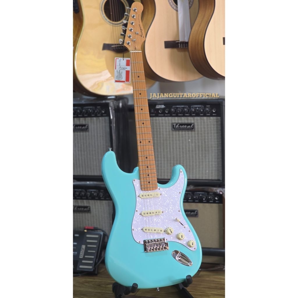 Gitar Scorpion JS21 DBL - Gitar Elektrik Scorpion JS21 DBL Original - Gitar Scorpion JS21 DBL Origin