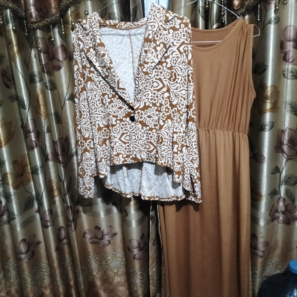 one set dress Jersey tebal preloved