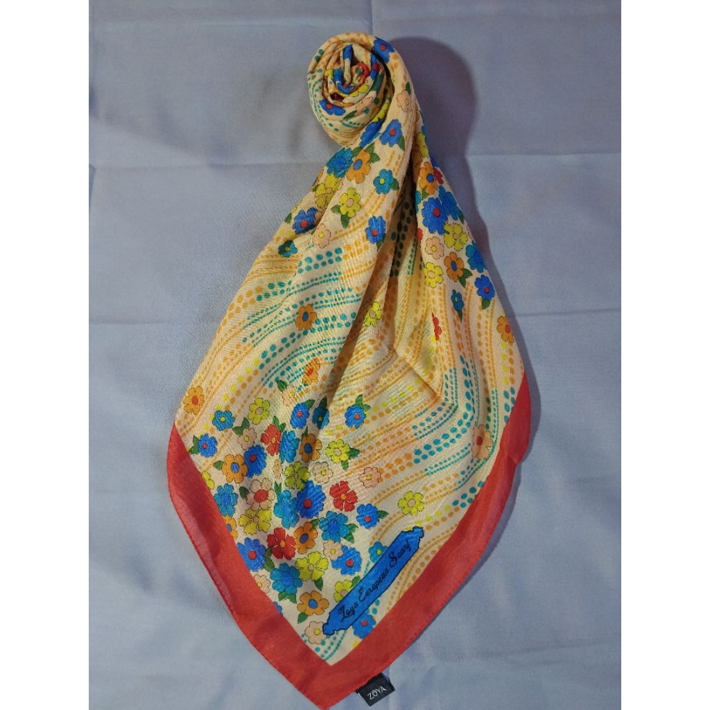 Preloved Hijab Motif Merk ZOYA | Scraf ZOYA