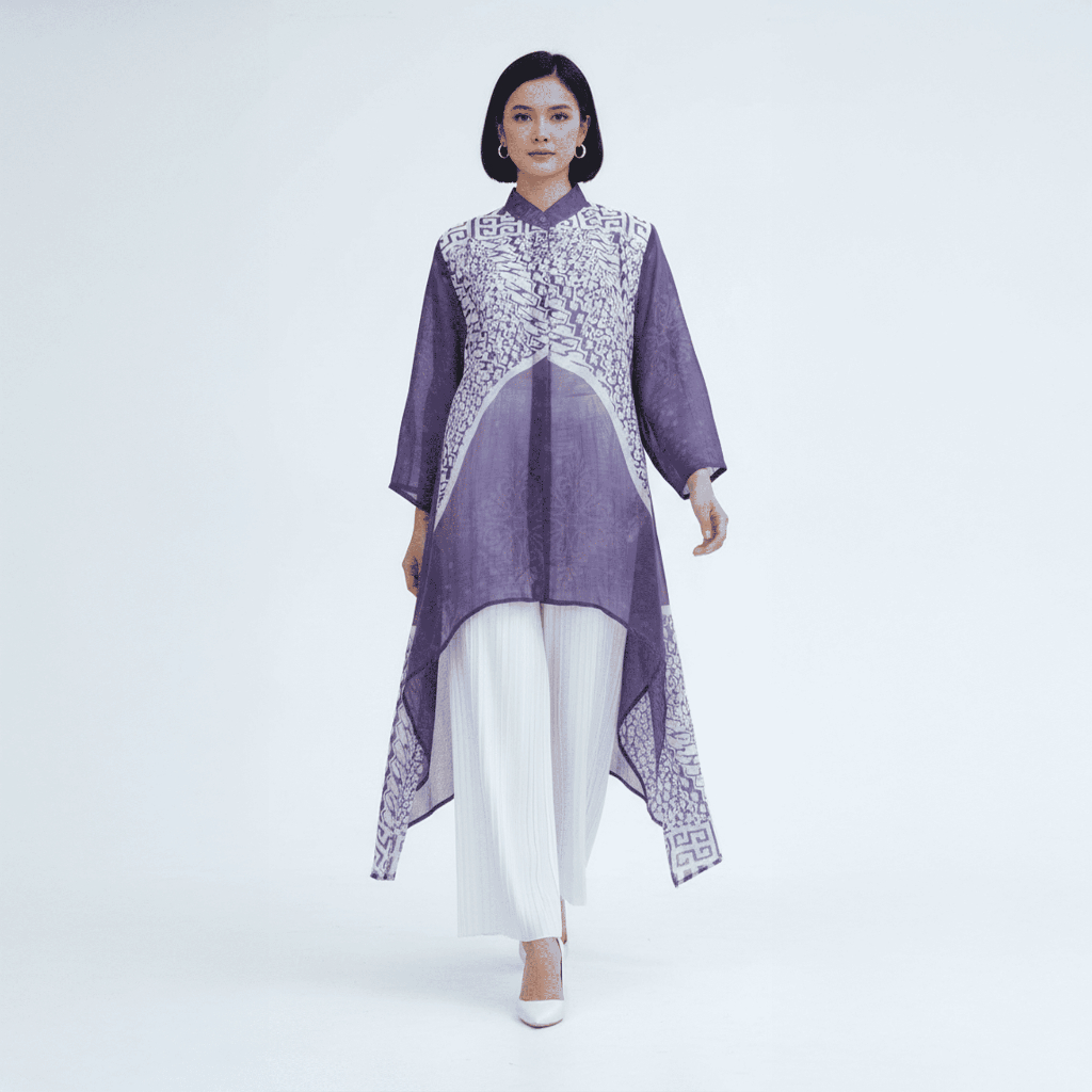 Vest Batik Panjang / Rompi Batik Wanita